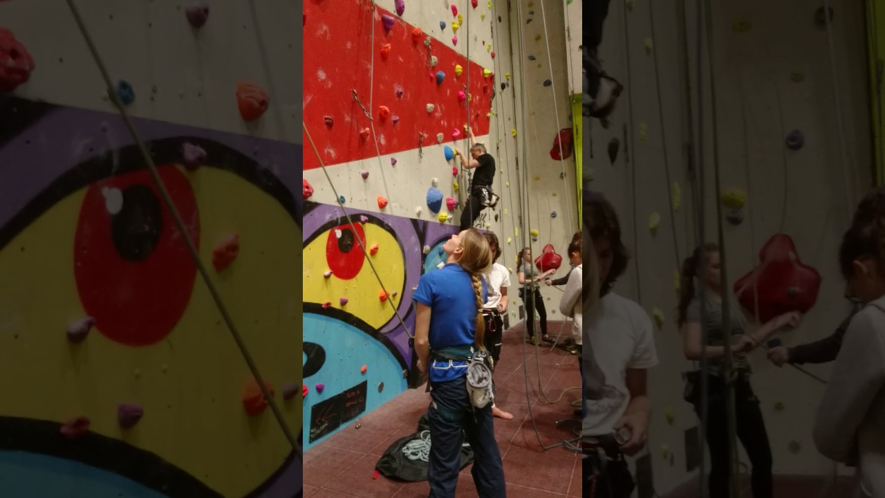 A route I set at the lock Climbing wall. In Harlow, Essex