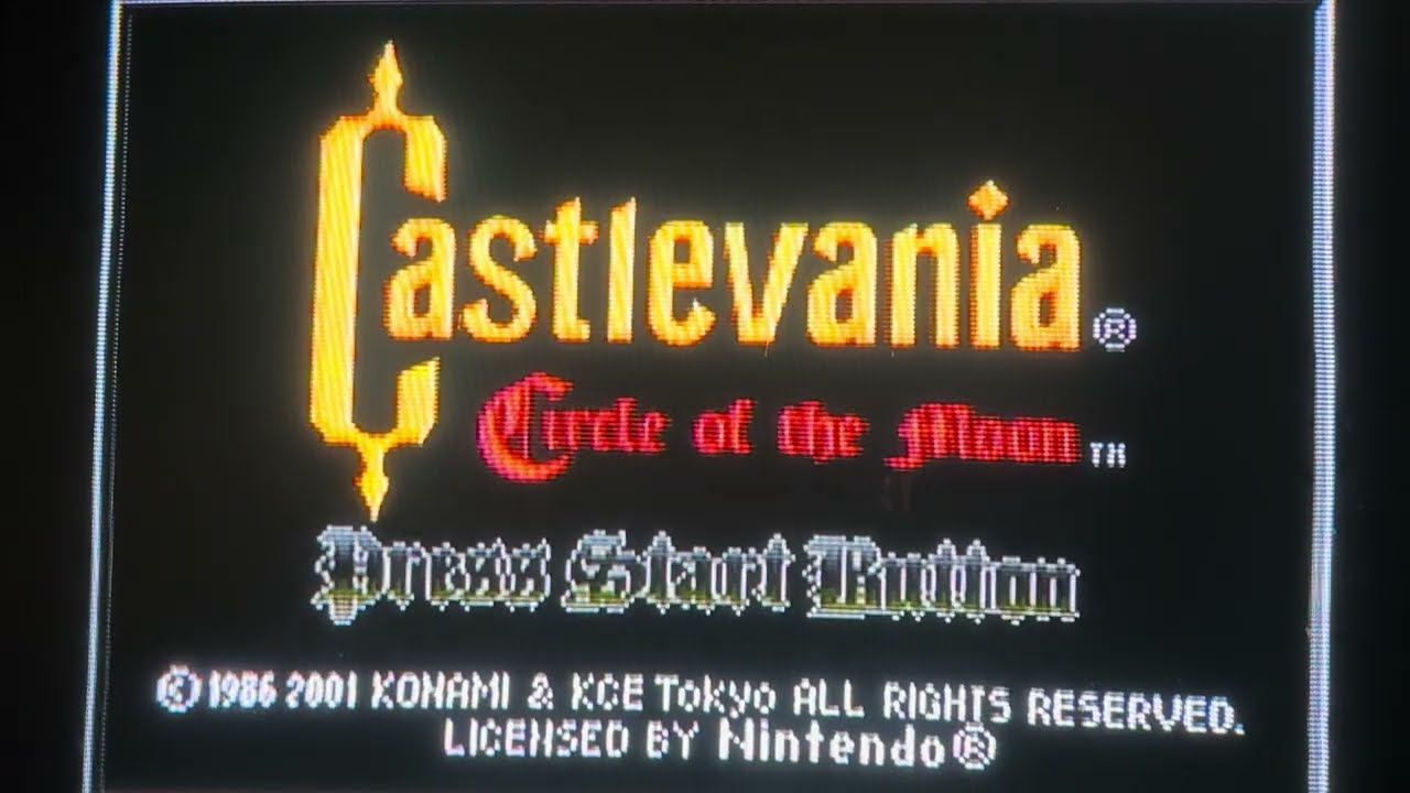 Castlevania Circle of the Moon GBA Gameboy Advance Chat and Play
