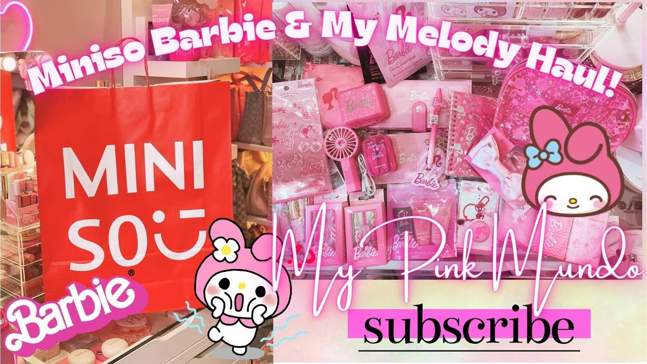 NEW MINISO MY MELODY AND BARBIE HAUL - Very cute Barbie and Sanrio My Melody adorable items!