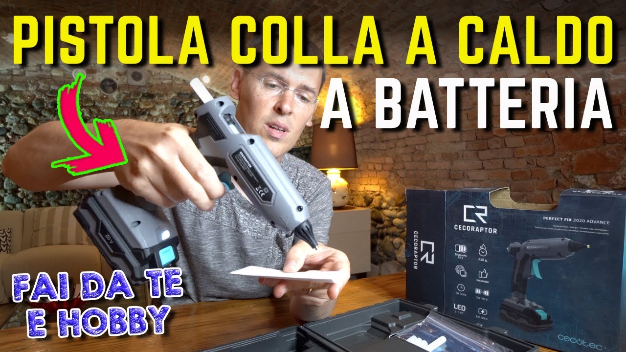 Recensione PISTOLA COLLA A CALDO a BATTERIA senza filo FAI DA TE e HOBBY