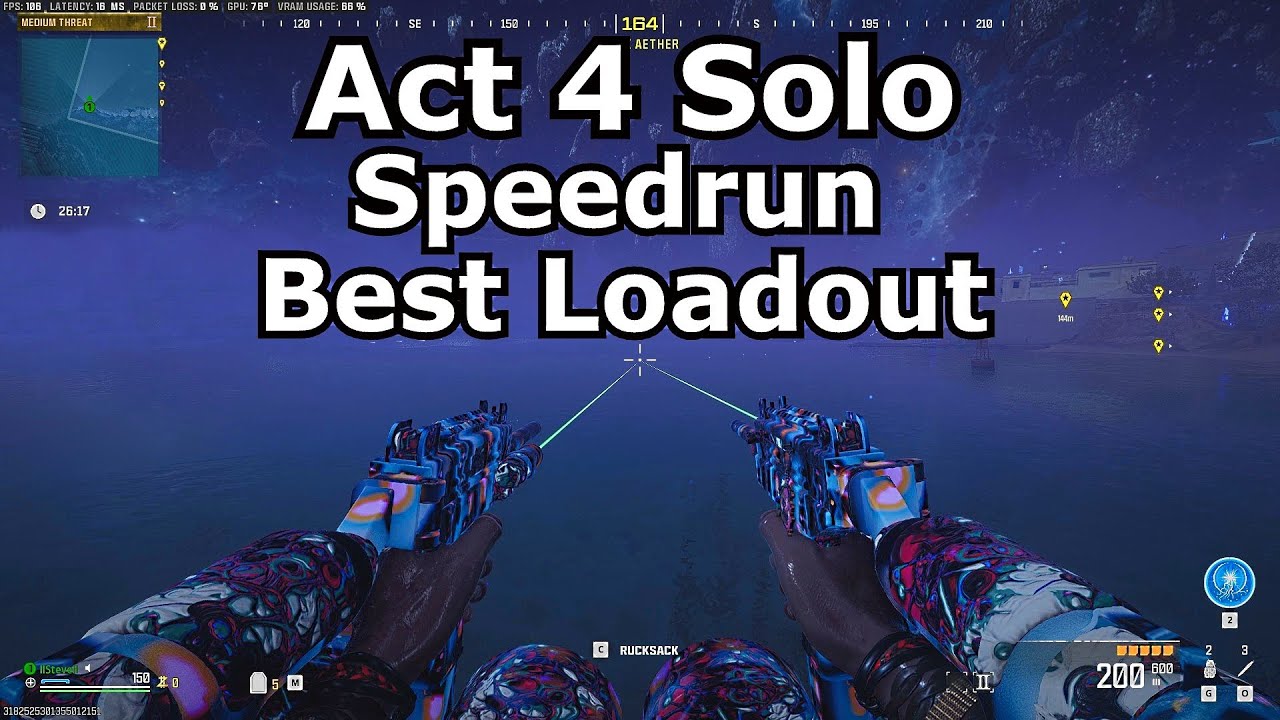 MW3 Zombies Act 4 Solo Speedrun Full & Cutscene best loadout