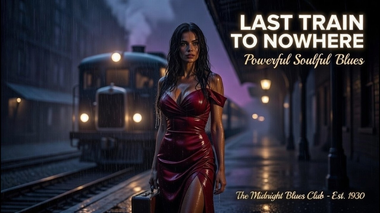 Last Train to Nowhere | Whiskey Nights 💔 Powerful Soulful Blues (1930s Delta Single)