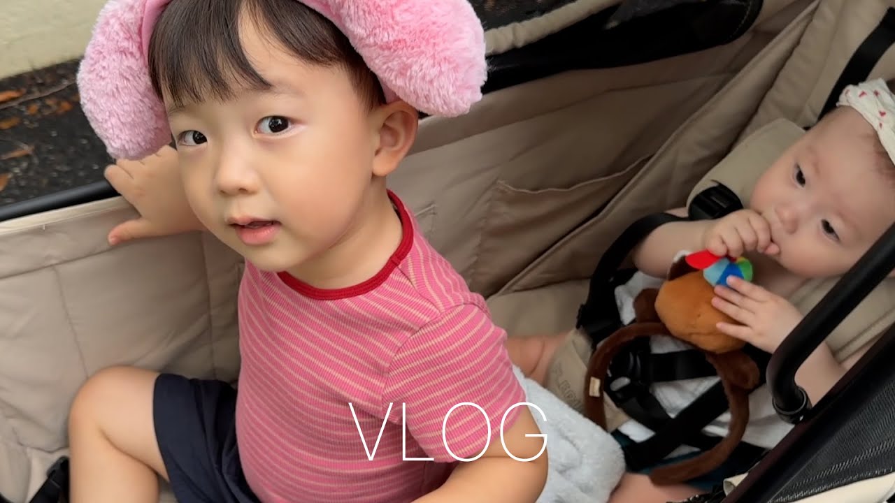 [VLOG] 에버랜드 나들이부터 예린이 육아까지👼🏻 태하 오빠의 방학 브이로그👶🏻[EN/JP]