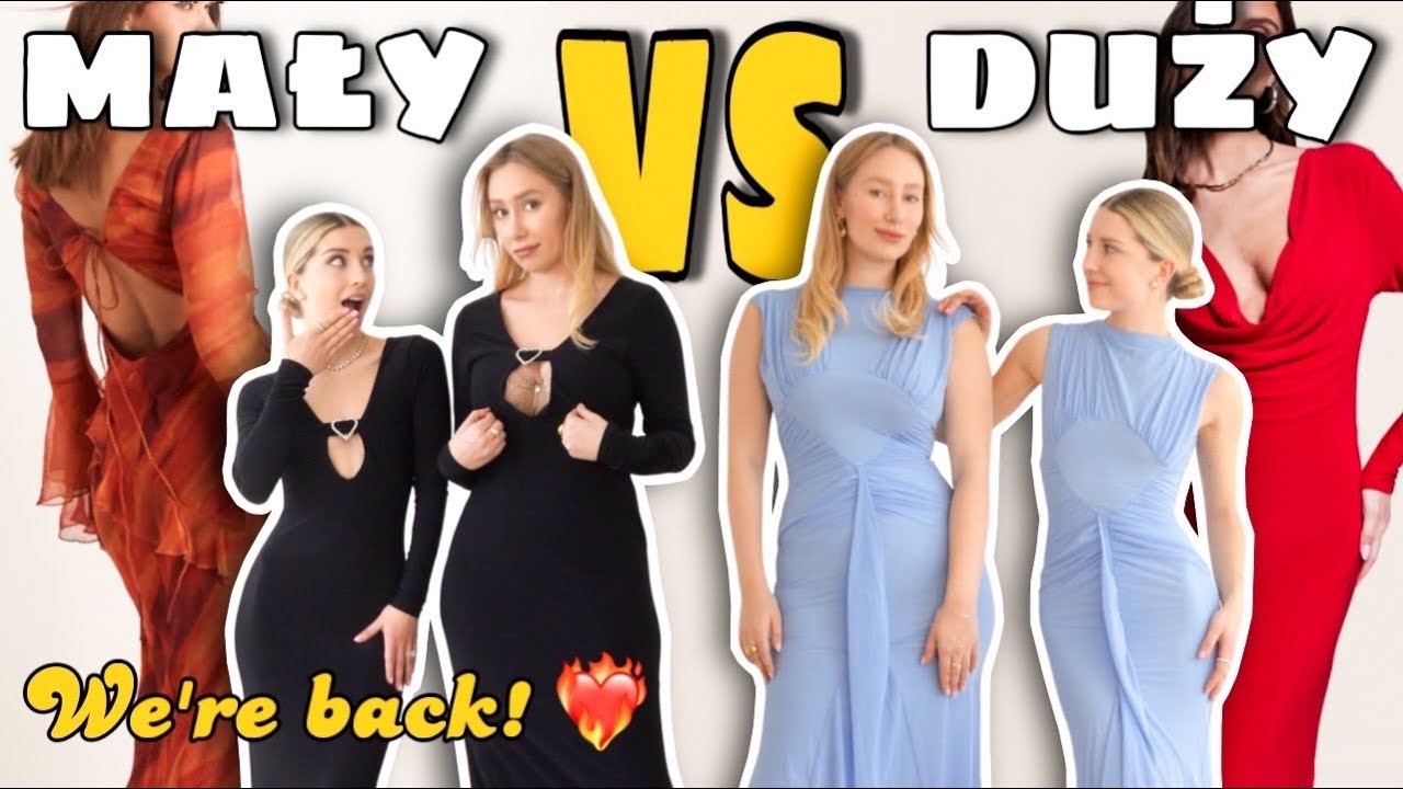 MAŁY VS DUŻY BIUST - MIERZYMY SUKIENKI Z ASOS ❤️‍🔥✨