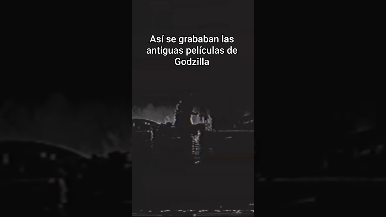 Así se grababan las antiguas películas de Godzilla 