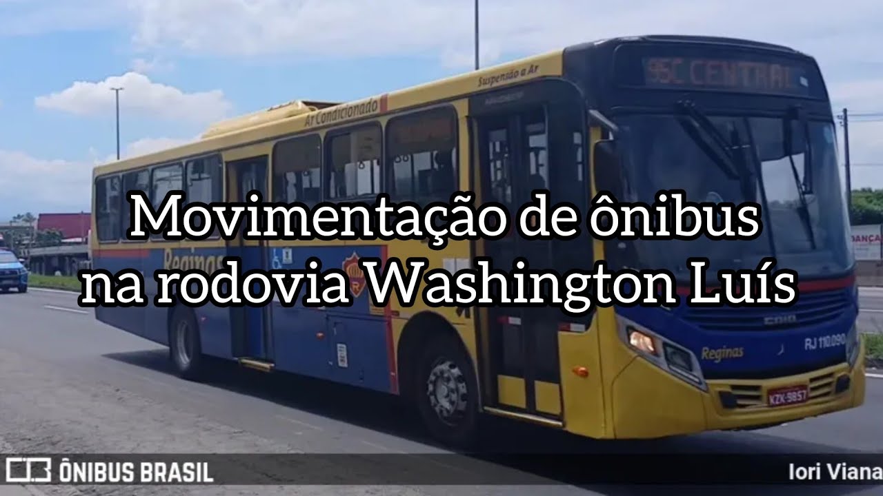 Movimentação de ônibus na R. Washington Luiz