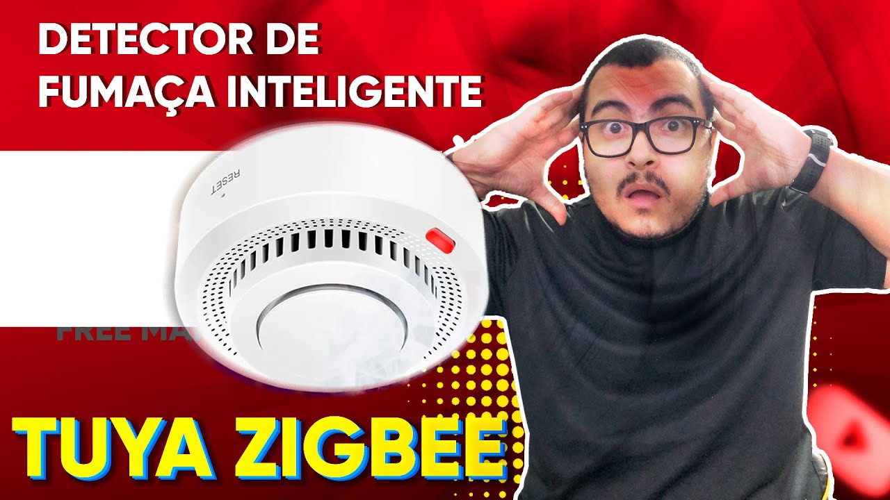 Tuya ZigBee Detector de Fumaça Inteligente - O Guardião da Segurança da Sua Casa!