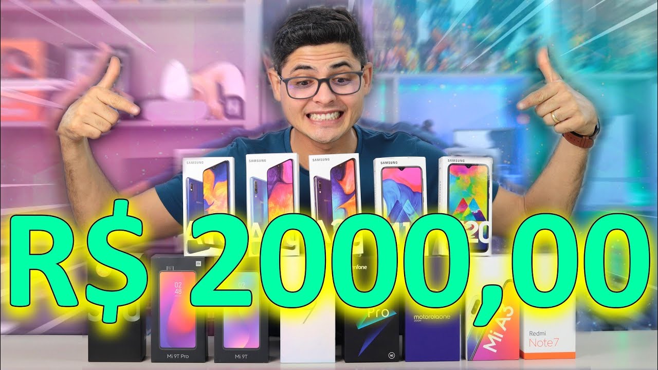 5 MELHORES SMARTPHONES NA FAIXA DE R$2000! QUAL O SEU FAVORITO?