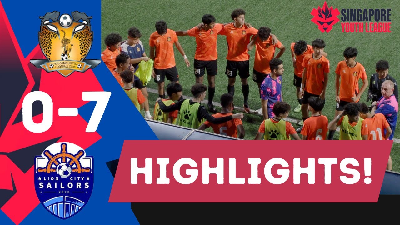 HIGHLIGHTS 🐆 Hougang United COE U17 vs Lion City Sailors U17 | 27APR24 | SYL 🇸🇬⚽️