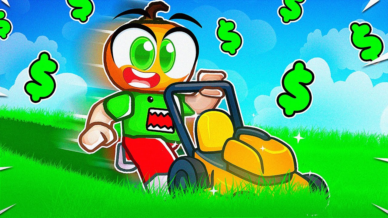 Dedemin Tüm Arsasını Temizledim! Çimleri Biçerek Zengin Oldum! 🚜💸 | Roblox