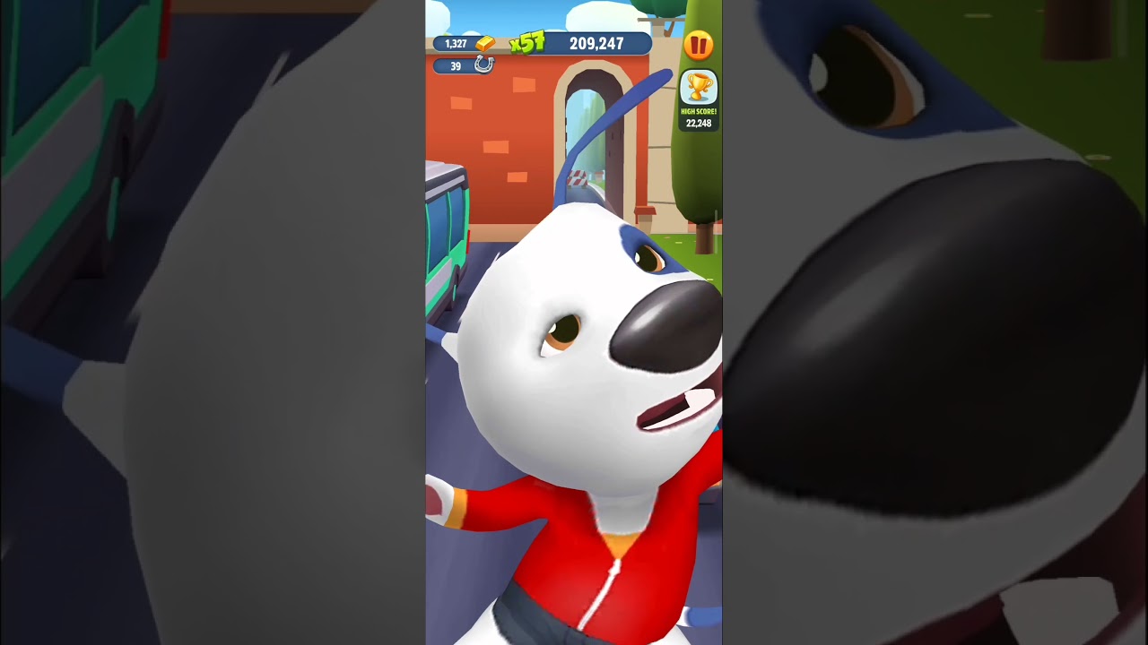 Talking Tom Gold Run Reverse Mode Game Video Funny Fails Moments #shorts