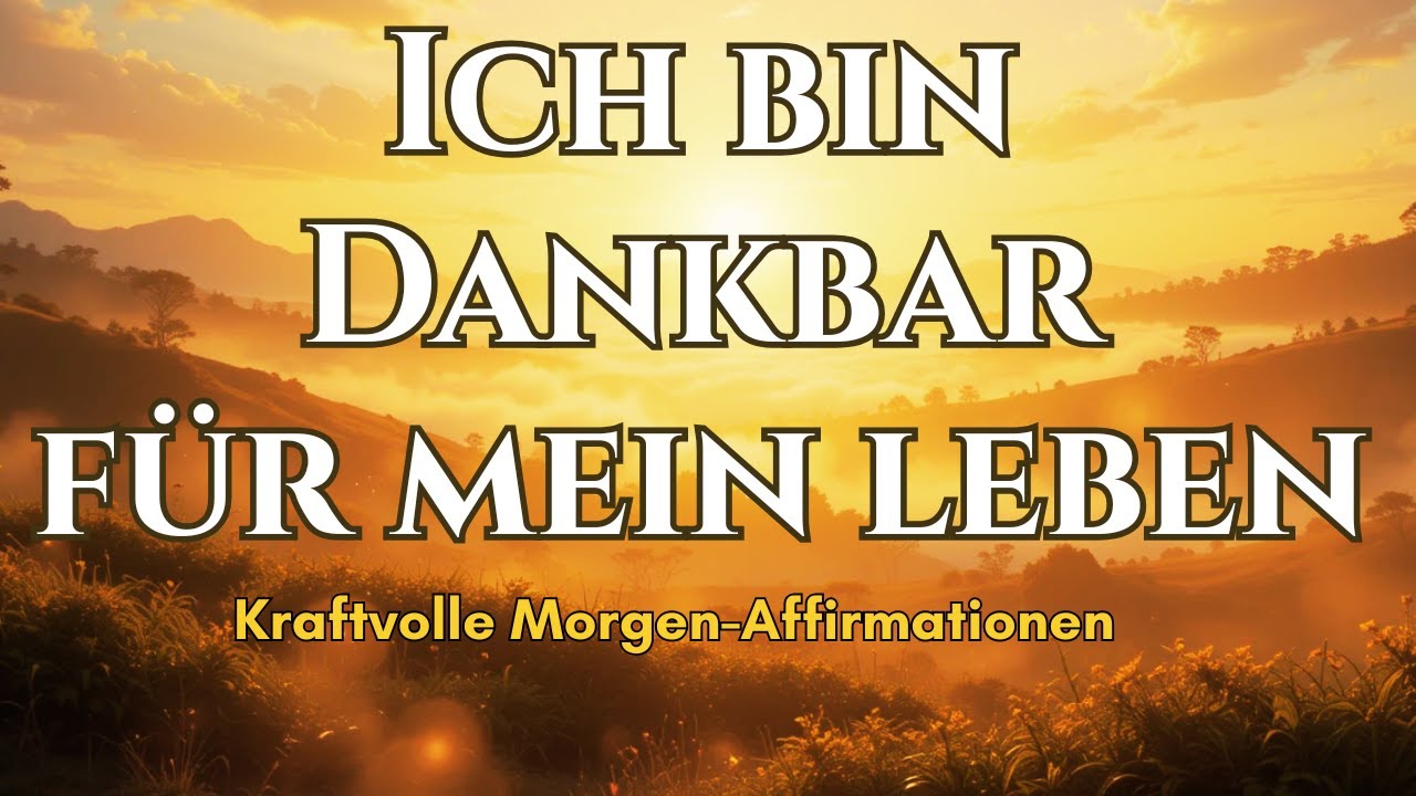 Dankbares Erwachen 🌿 | Ich bin dankbar f&uuml;r mein Leben &ndash; Kraftvolle Morgen-Affirmationen