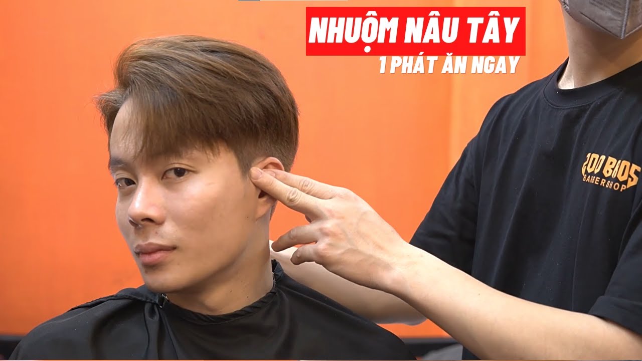 TB18 | Nhuộm Nâu Tây Chưa Bao Giờ Đơn Giản Đến Thế - Hùng BarberSharing