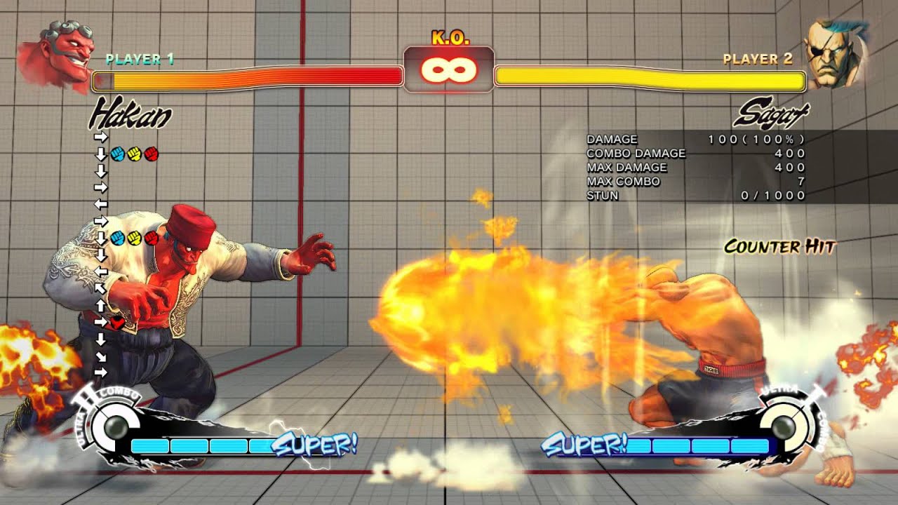 Super Street Fighter IV  Sagat tiger shot spam punish