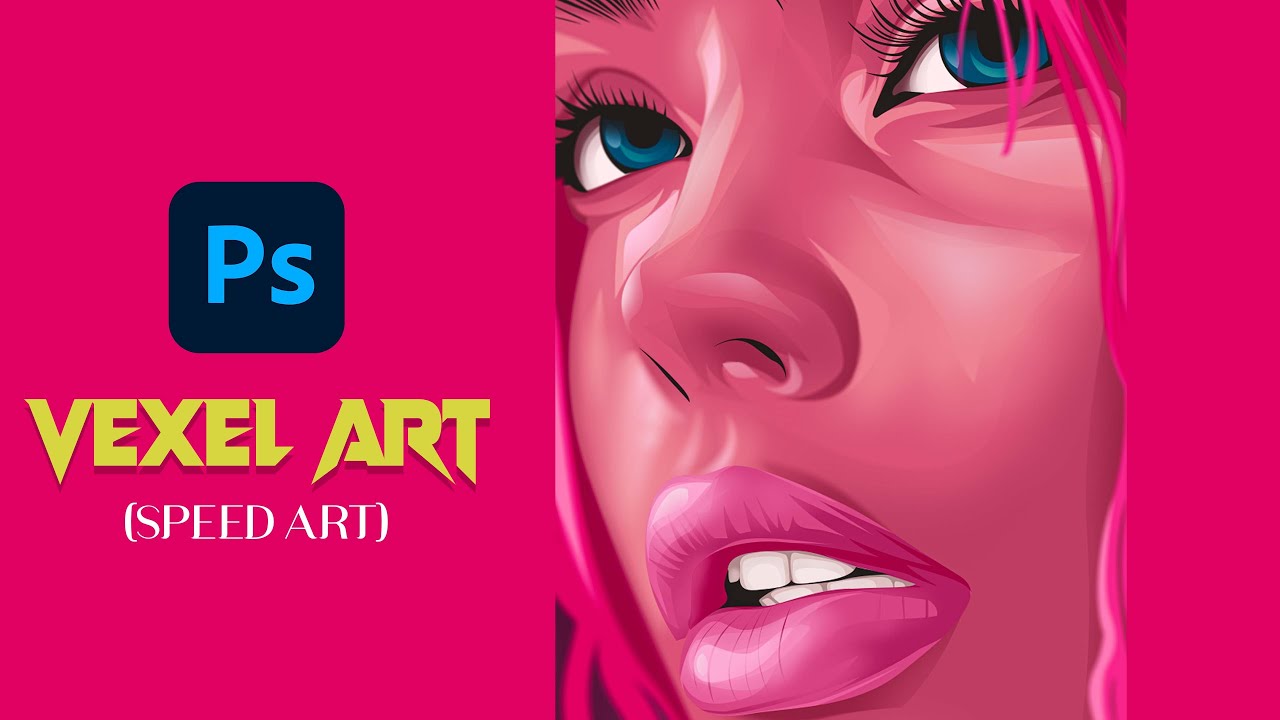 Cartoon Effect / Vector Art / Vexel Art - Photoshop Tutorial (Speed Art)