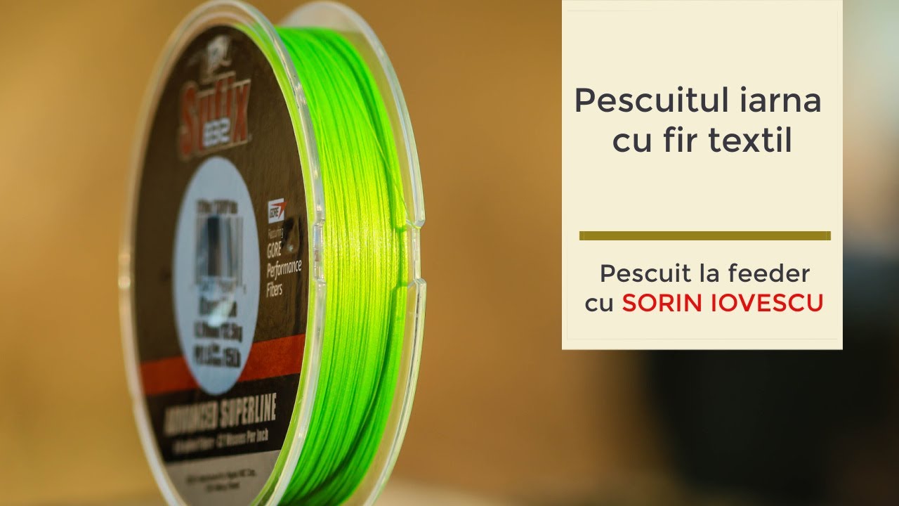 Pescuitul iarna cu fir textil