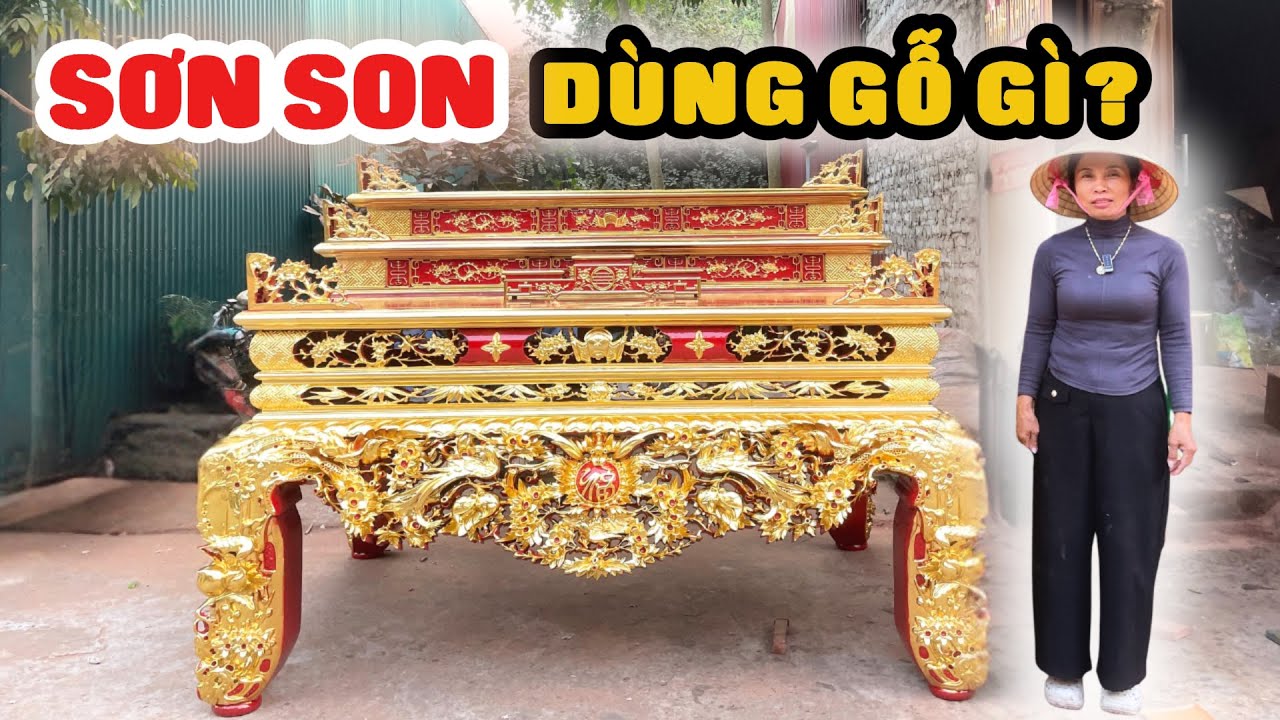 Bàn Thờ Gia Tiên Sơn Son Nên Dùng Gỗ Gì Bền Và Tốt | Đồ Gỗ Thành Khuyên