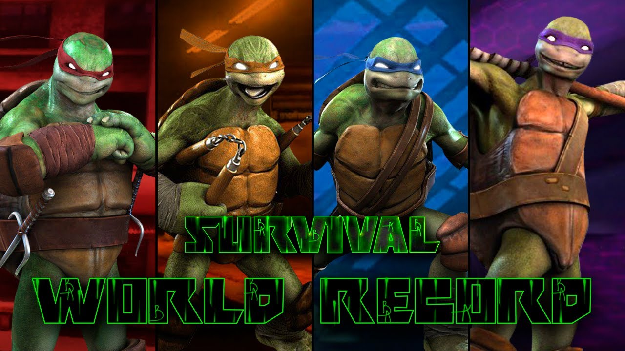 Teenage Mutant Ninja Turtles: Out of the Shadows - Survival [ True Ninja mode ] - World Record (160)