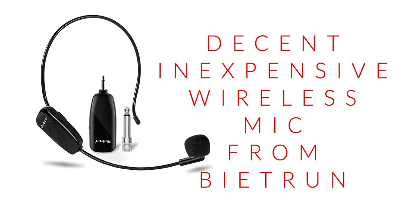 Decent inexpensive wireless mic from Bietrun