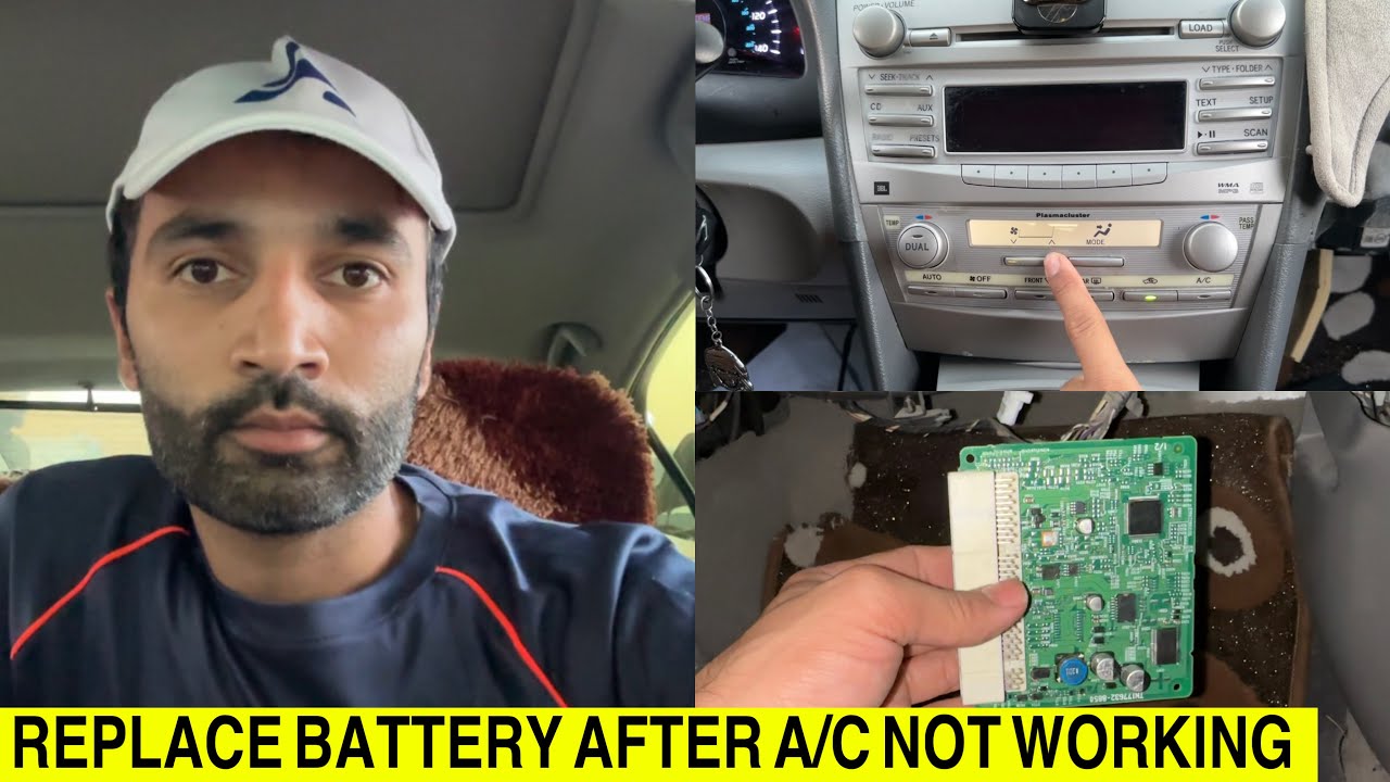 Toyota Camry 2013 A/C Light Blinking || Replace Battery After AC Not Working