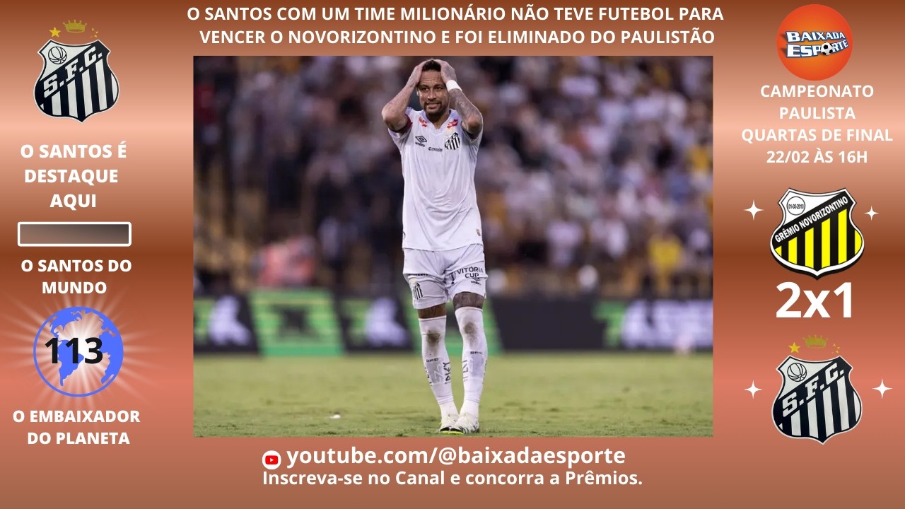 23/02/26 - SANTOS SOFRE GOL NO FIM E CAI NO PAULISTÃO. O QUE PRECISA MUDAR PARA O SANTOS SAIR DESSA?