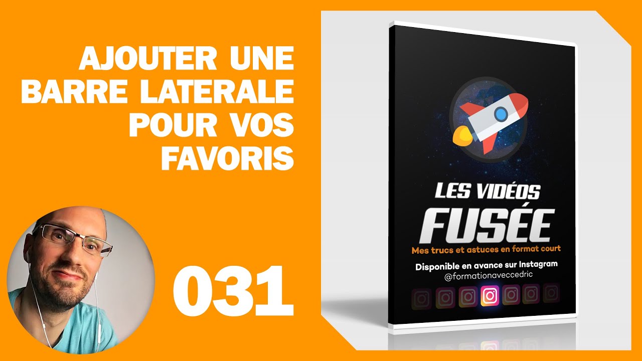 Avoir une barre latérale des favoris sur la partie gauche ou droite du navigateur