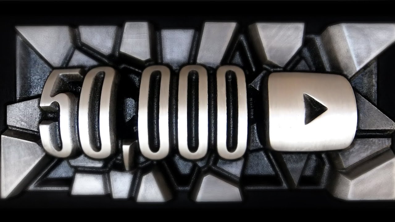 Casting the 50K YouTube Subscriber Plaque | Process
