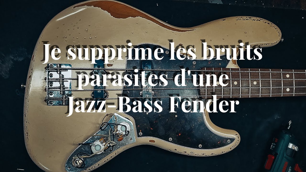 Je supprime les bruits parasites d'une Jazz-Bass Fender.