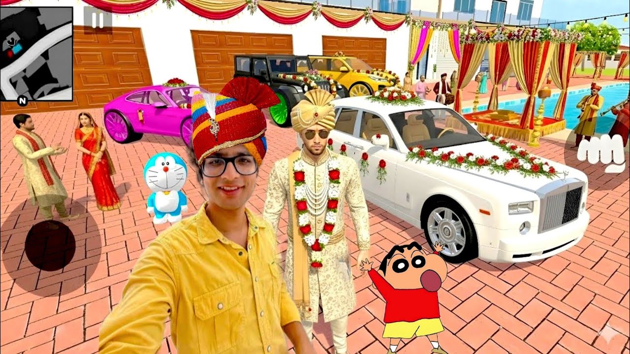 Franklin ki Shadi Mai Saurav Joshi Aagaya 💥🤩 Indian Trift auto simulator Saurav Joshi vlogs🎇😱Newgame