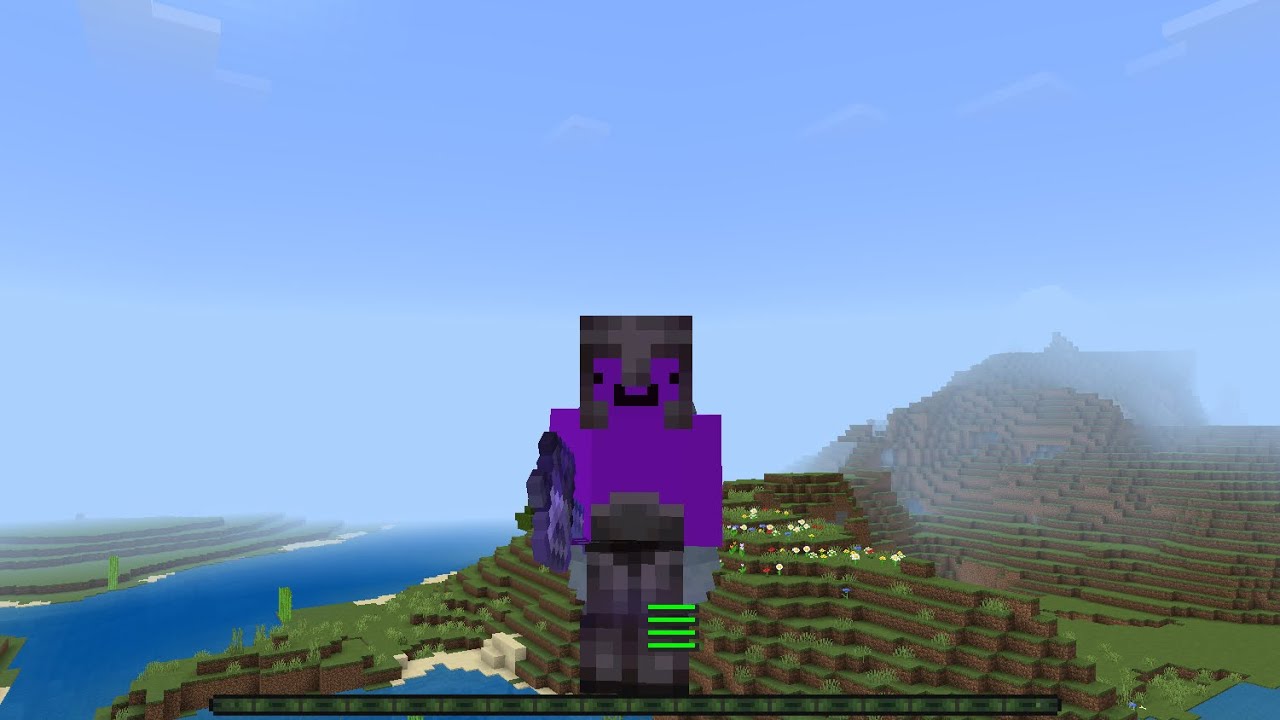 Practicing mace PvP on Apple MC