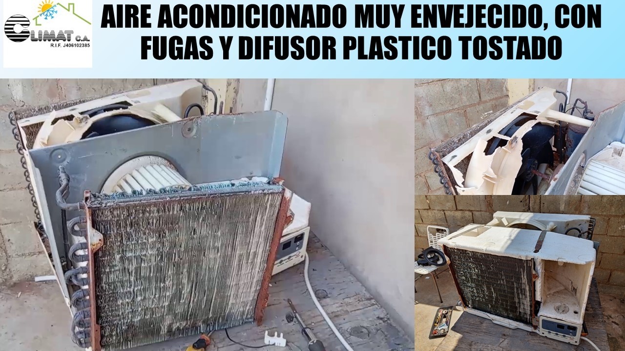 Aire acondicionado para la chatarra, aca lo revivimos. A/C de ventana de 12000 btu muy critico