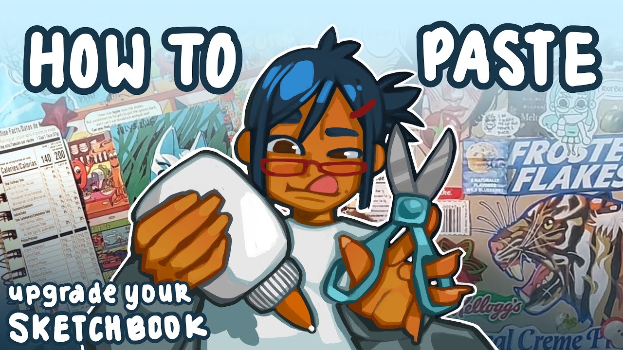 UPGRADE YOUR SKETCHBOOK | HOW TO PASTE🍀