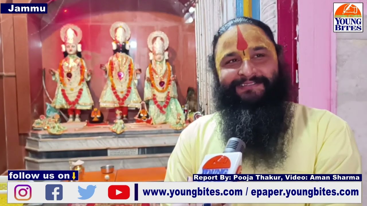 150 years old Ram Mandir at Purani mandi Jammu hosting sadhus from decades
