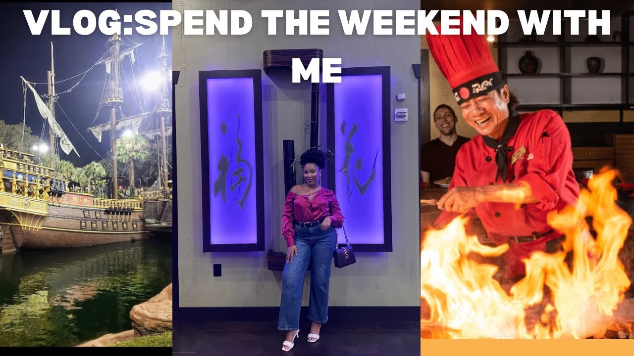 Pirates cove Orlando Mini Golf and Kobe&rsquo;s dinner weekend vlog
