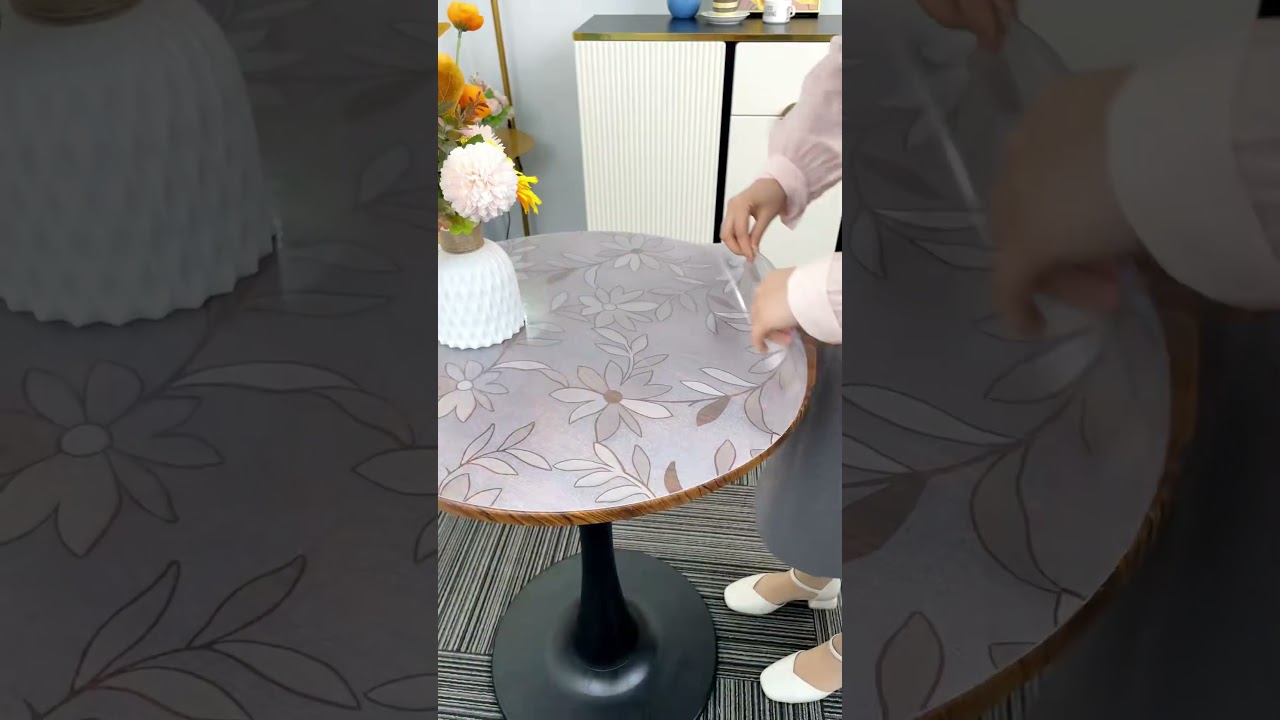 Both large and small round tables can be used, and the size can be customized #   easy to clean when