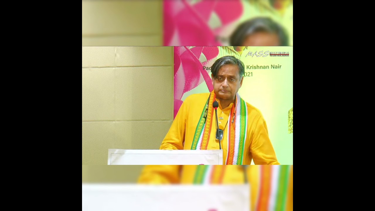 Dr Shashi Tharoor speech on Trivandrum Oncology Club 10th Anniversary