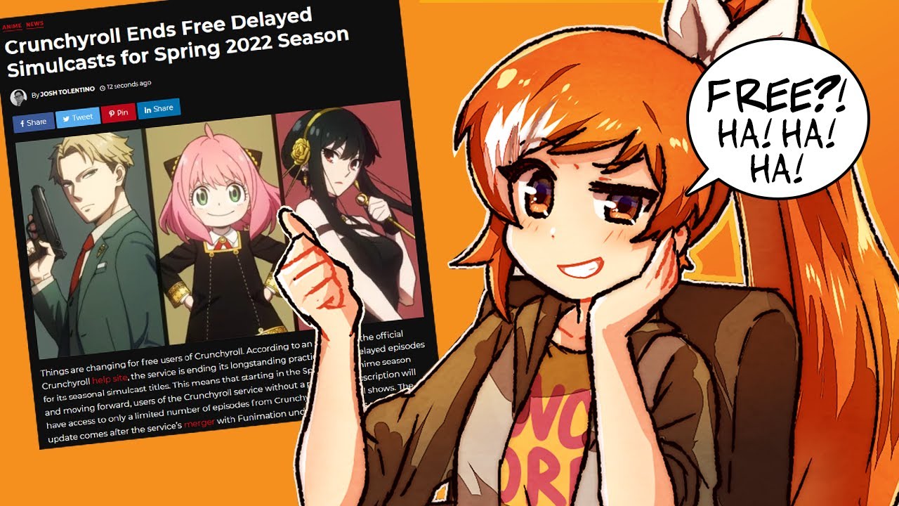 Crunchyroll ENDS Free Delayed Simulcasts.
