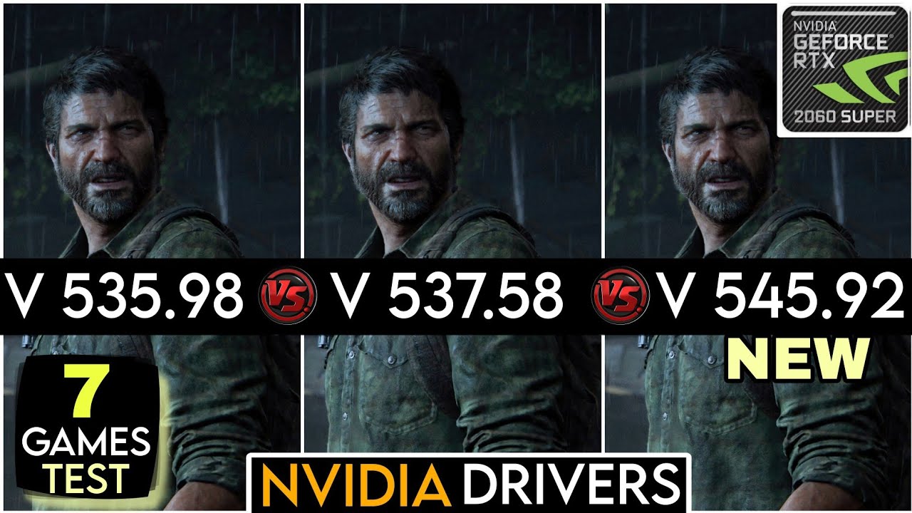 Nvidia Drivers (535.98 vs 537.58 vs 545.92) | 7 Games Test | ft. RTX 2060 Super