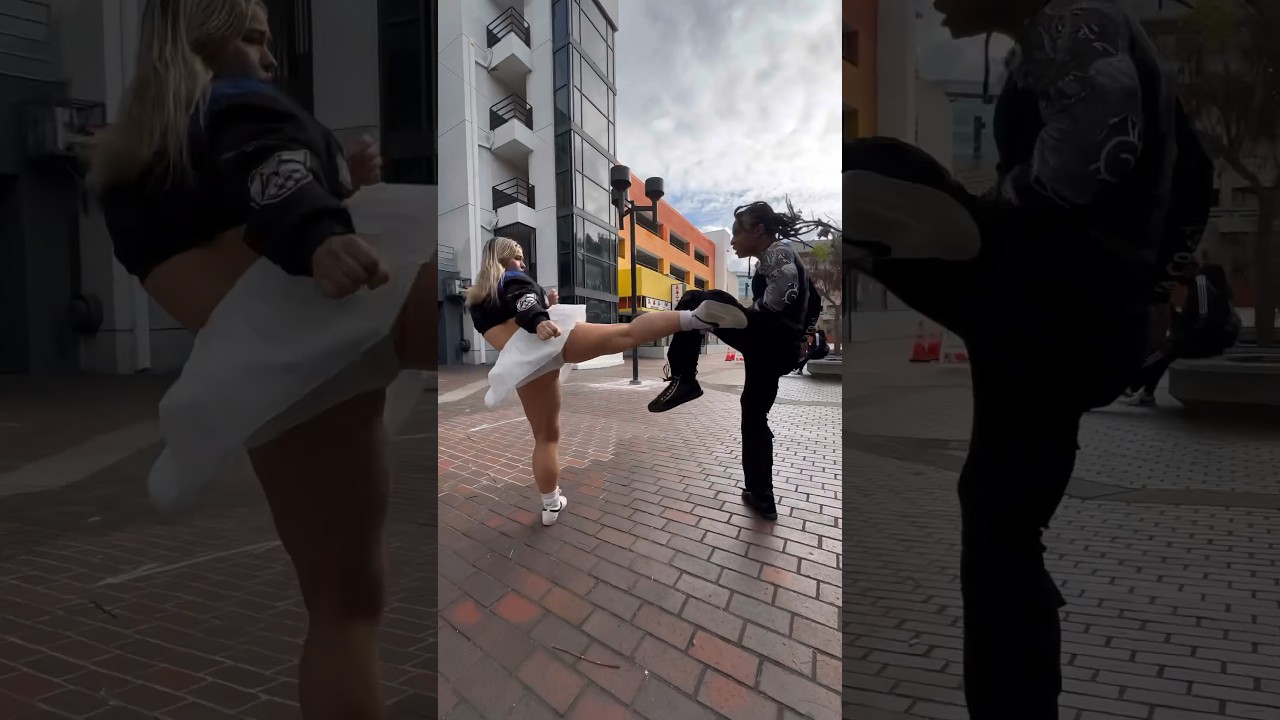 SHE TRIED TO KICK MY HEAD OFF!! (Fikshun vs Kiana) #action #fight #anime #martialarts #fikshun