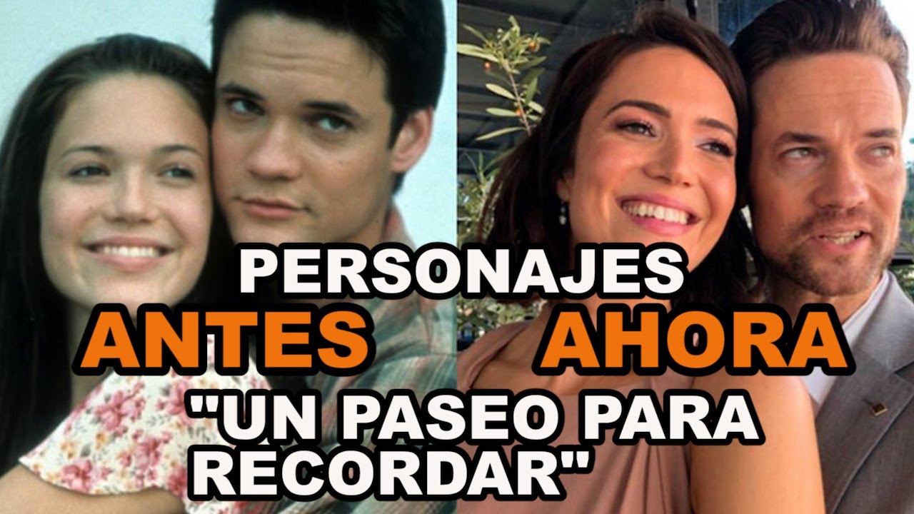 Antes y después de los personajes en la película 