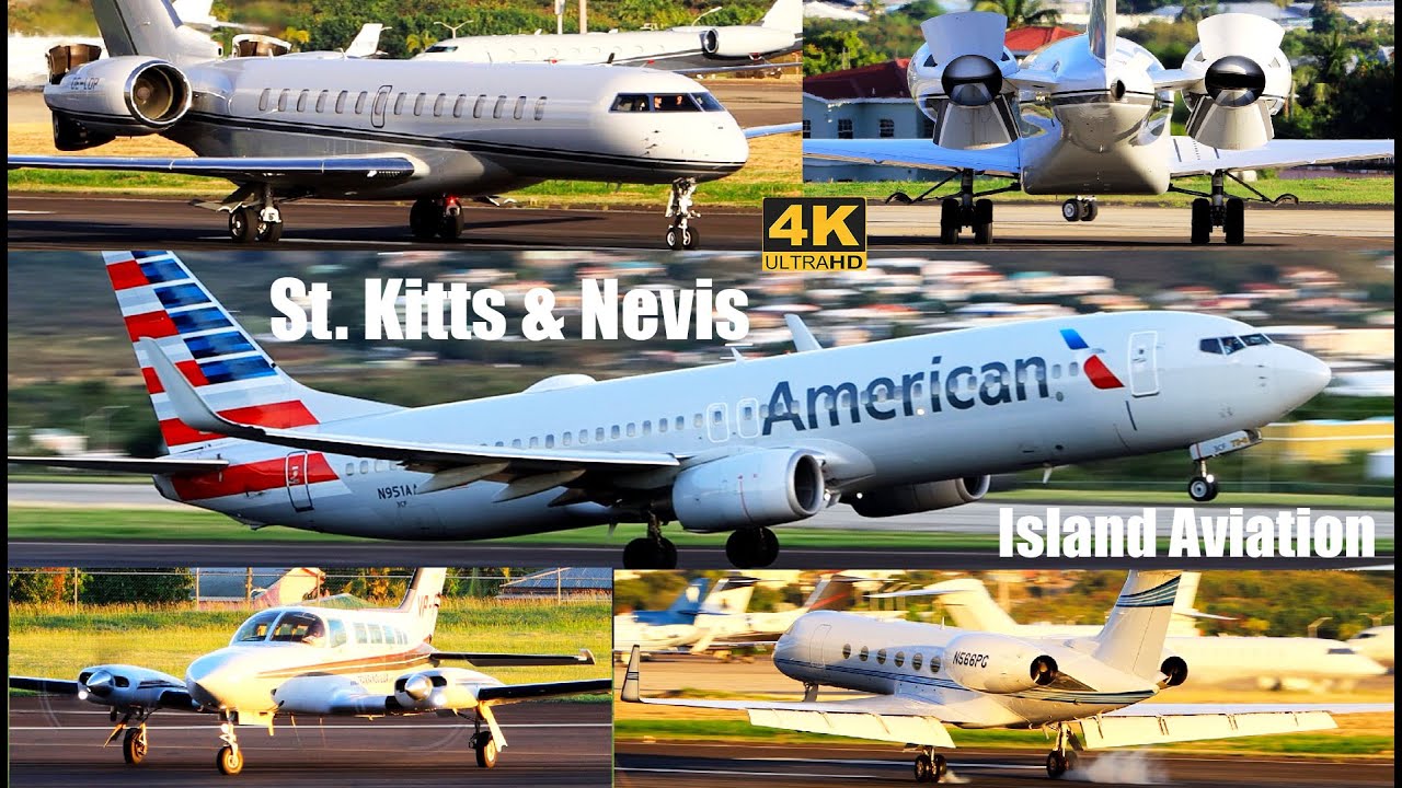 Private Jets, Regional, Int'l Action @ St. Kitts, Global 7500, Gulfstream GV, 737-800, Short 360..