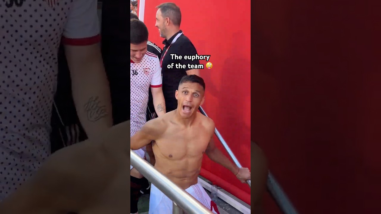 The euphory ❤️🤍 Sevilla FC