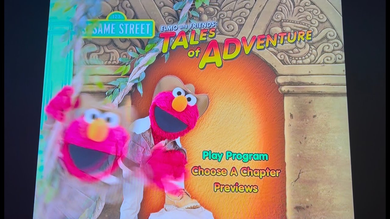 Sesame Street ELMO AND FRIENDS TALES OF ADVENTURE DVD Menu Walkthrough.