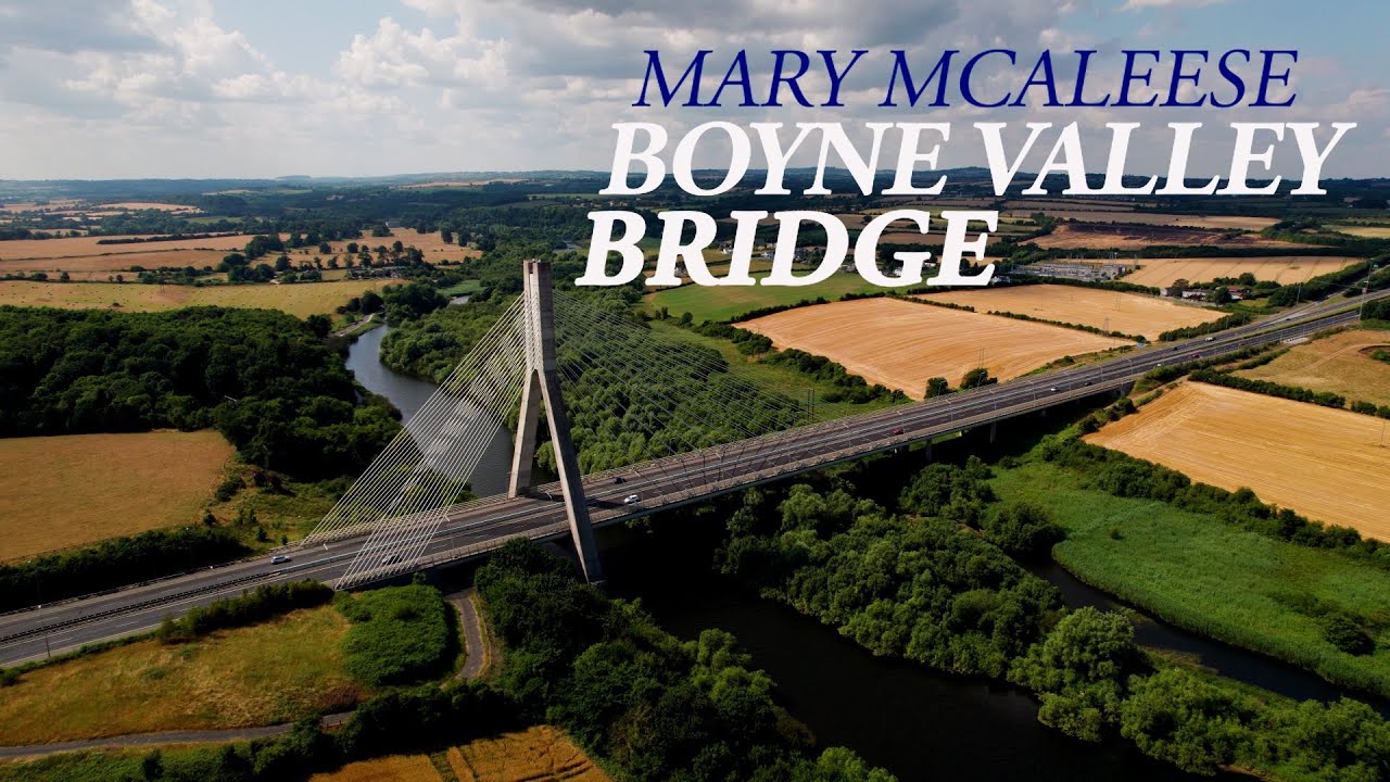 Mary McAleese Boyne Valley Bridge | Co. Louth / Meath | Ireland  - DJI Air 2S Drone Video 4K