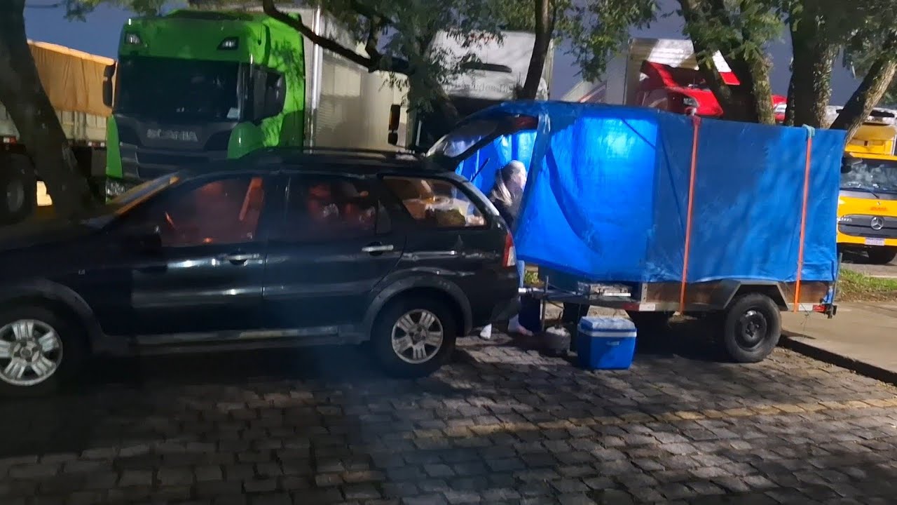Como foi dormir no trailer, dormimos no Paraná.