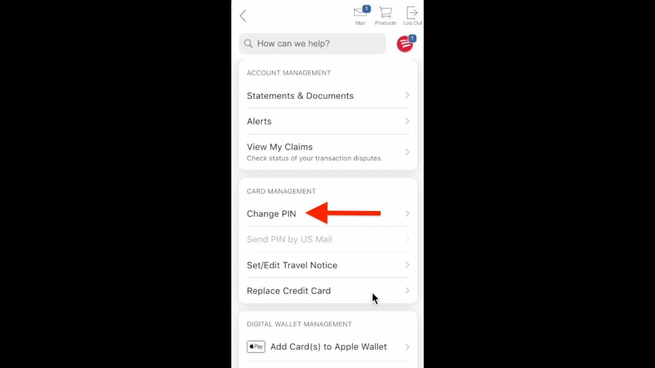 Как изменить PIN-код в приложении Bank of America