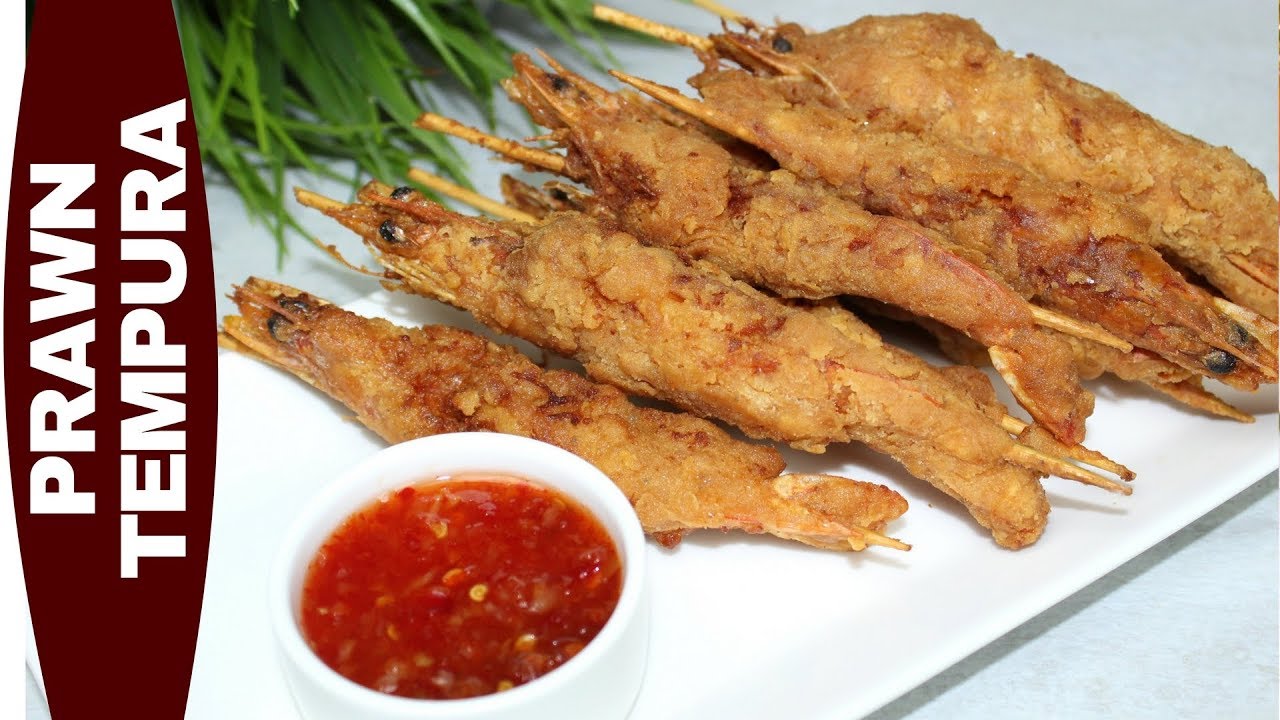 প্রন টেম্পুরা | Prawn Tempura Recipe | Stretch Shrimp For Tempura | Golda Chingri Fry