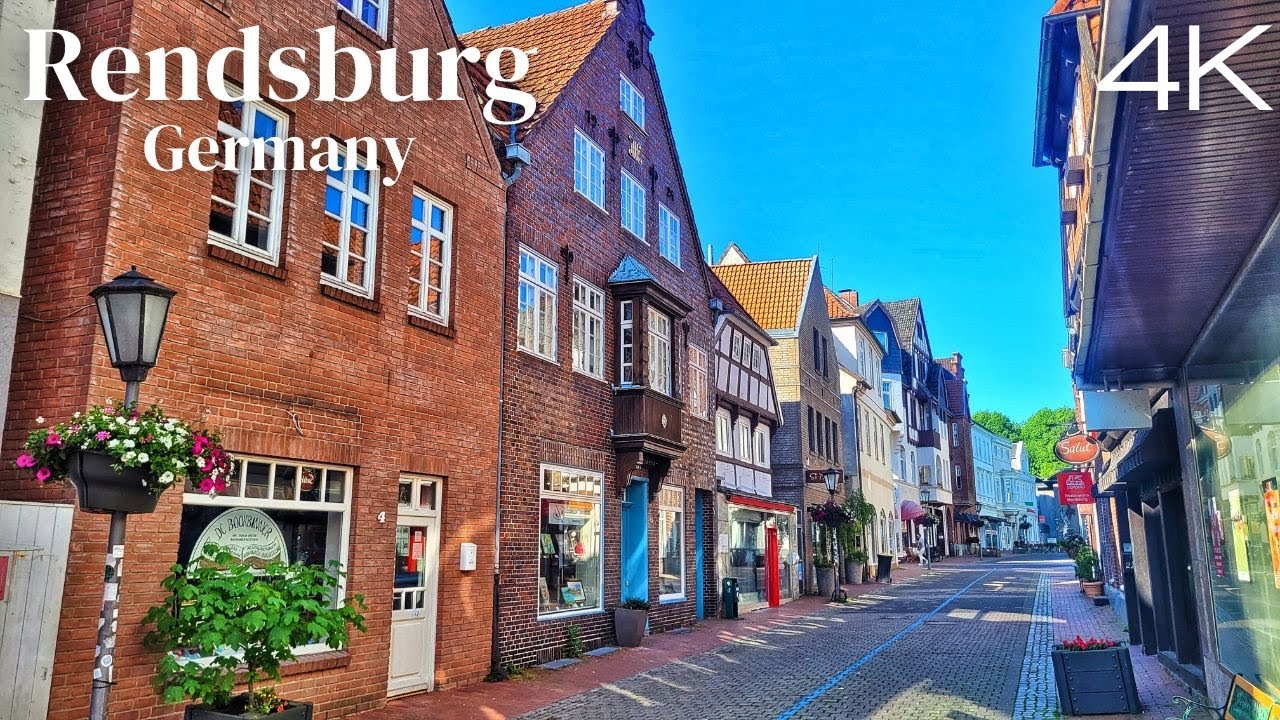 Rendsburg, Germany Walking Tour 2023 - 4K UHD