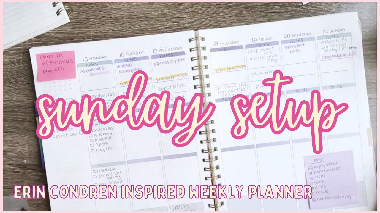 functional planning // weekly plan with me // sunday setup 💜
