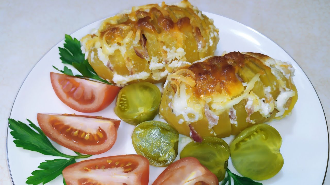ГАРМОШКИ ИЗ КАРТОШКИ. Как ВКУСНО приготовить КАРТОШКУ В ДУХОВКЕ.